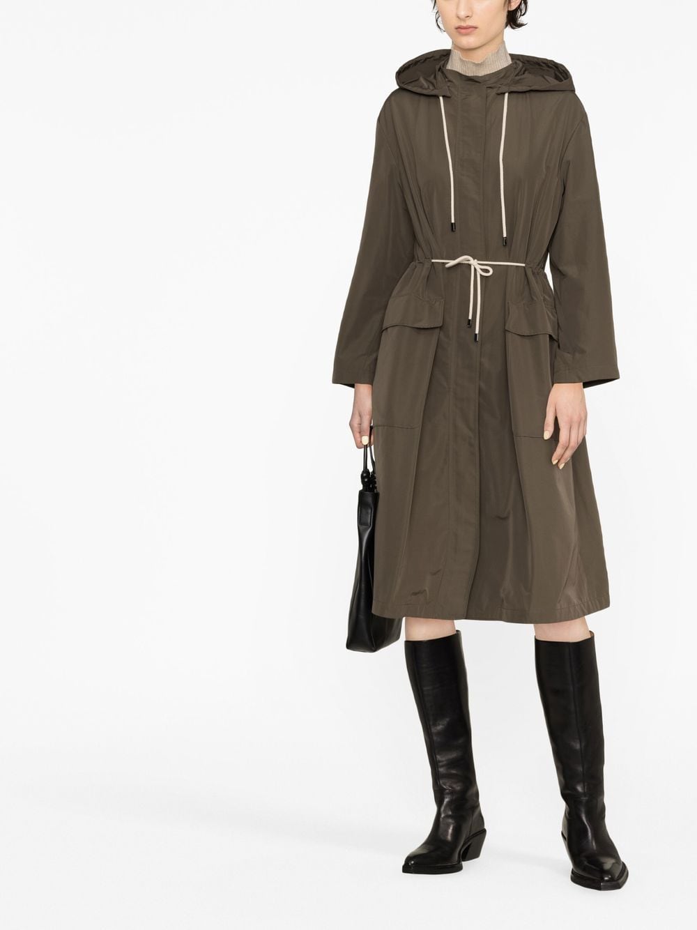 Max Mara Canvas parka - Groen