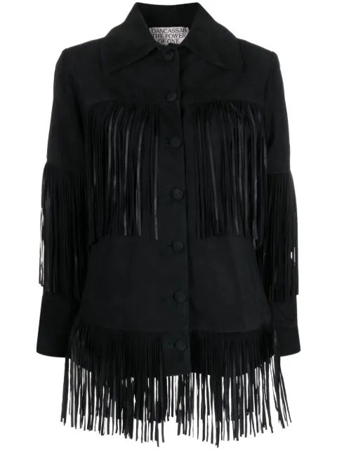 DANCASSAB Rimon fringed leather jacket