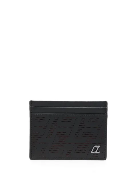 Christian Louboutin logo-plaque leather cardholder