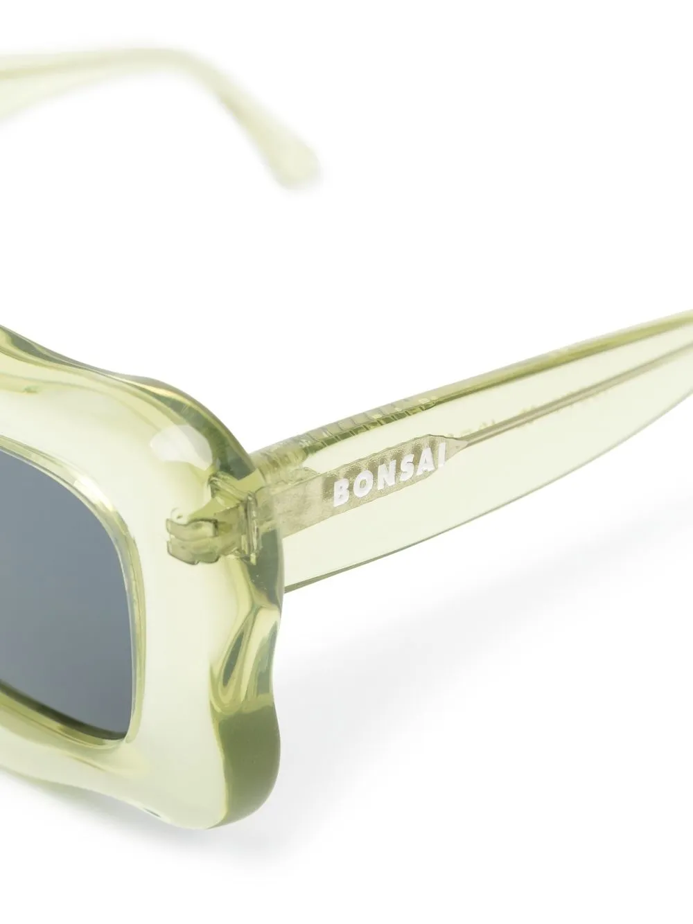  Bonsai Oversized Curved-frame Sunglasses - Green 