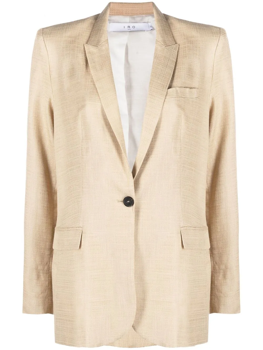 

IRO notched-lapel cotton-blend blazer - Neutrals