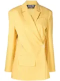 Jacquemus asymmetric double-breasted blazer - Yellow