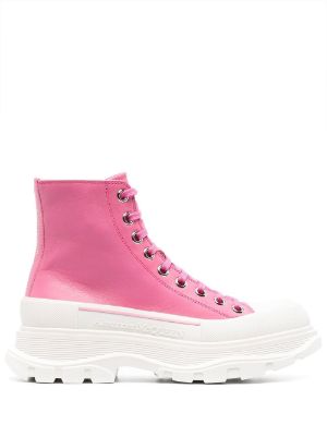 Pink alexander discount mcqueen boots