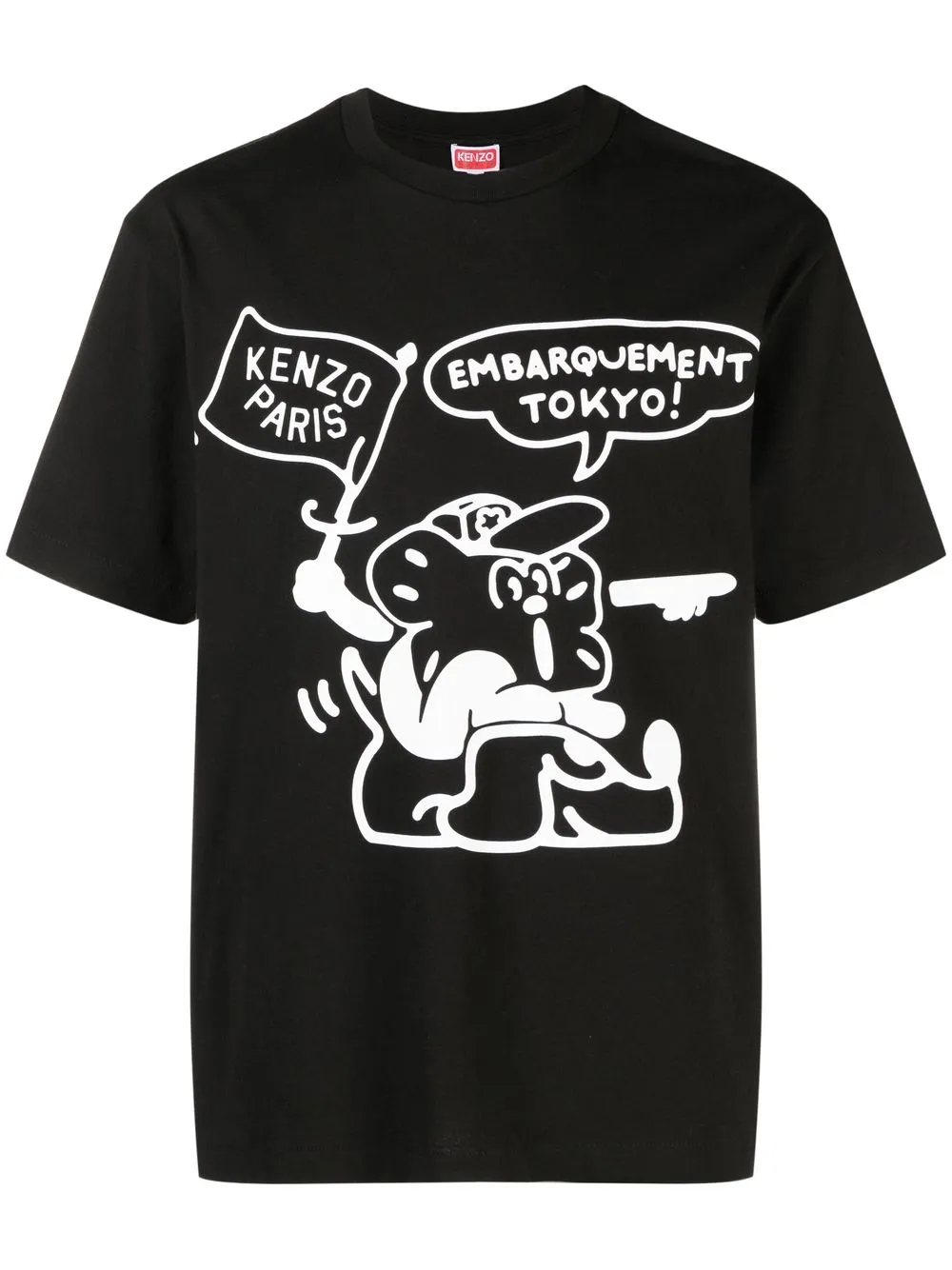 

Kenzo graphic-print short-sleeve T-shirt - Black