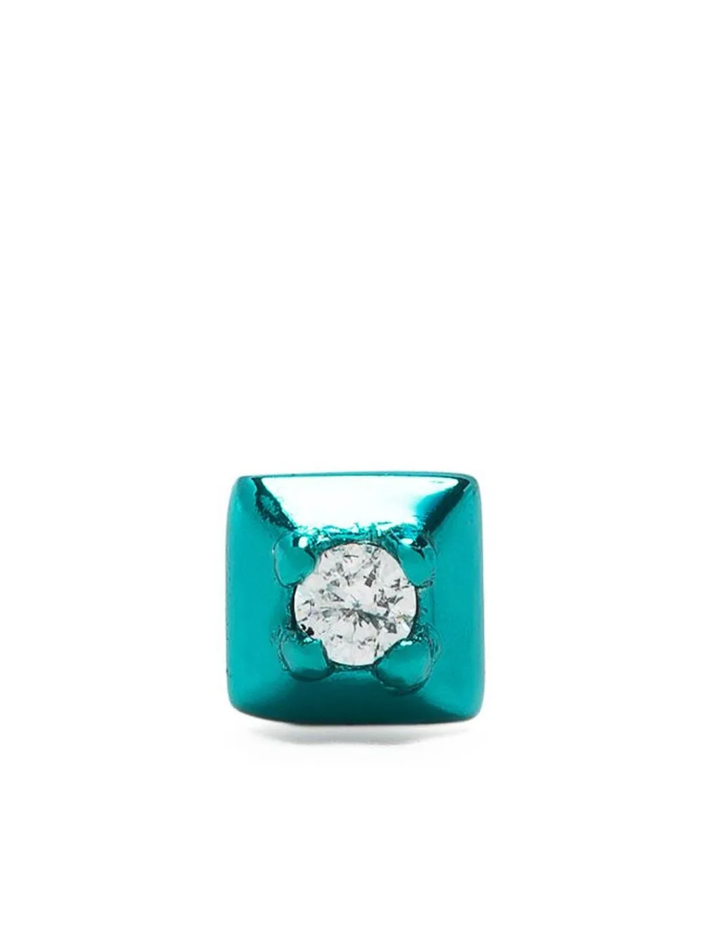 

EÉRA 18kt yellow gold Mini diamond stud earring - Blue