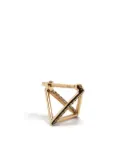 Shihara 18kt yellow gold Triangle diamond stud earring