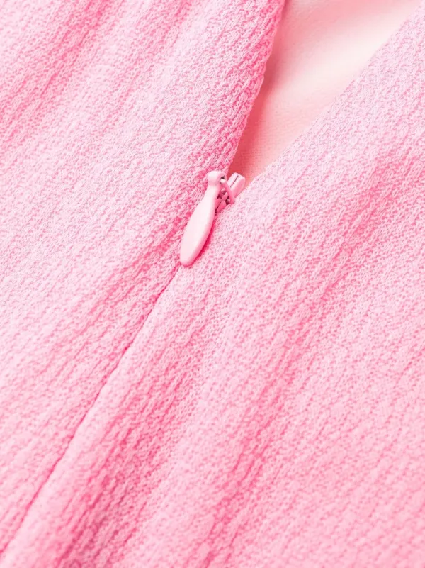 Prada Triangle Logo Maxi Dress | Pink | FARFETCH