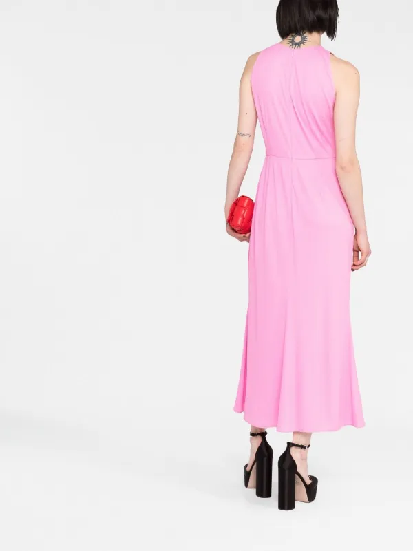 ワンピースその他 PRADA Maxi dresses Prada Triangle Logo Maxi Dress | Pink | FARFETCH