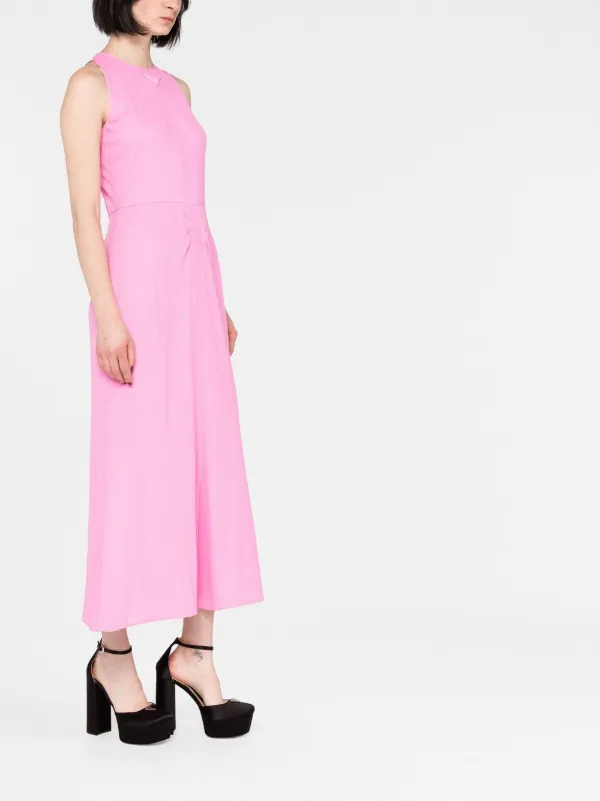 PRADA｜DRESSES (33560 XS231 10Z0 F0009) White Ribbed knit jersey dress | PRADA