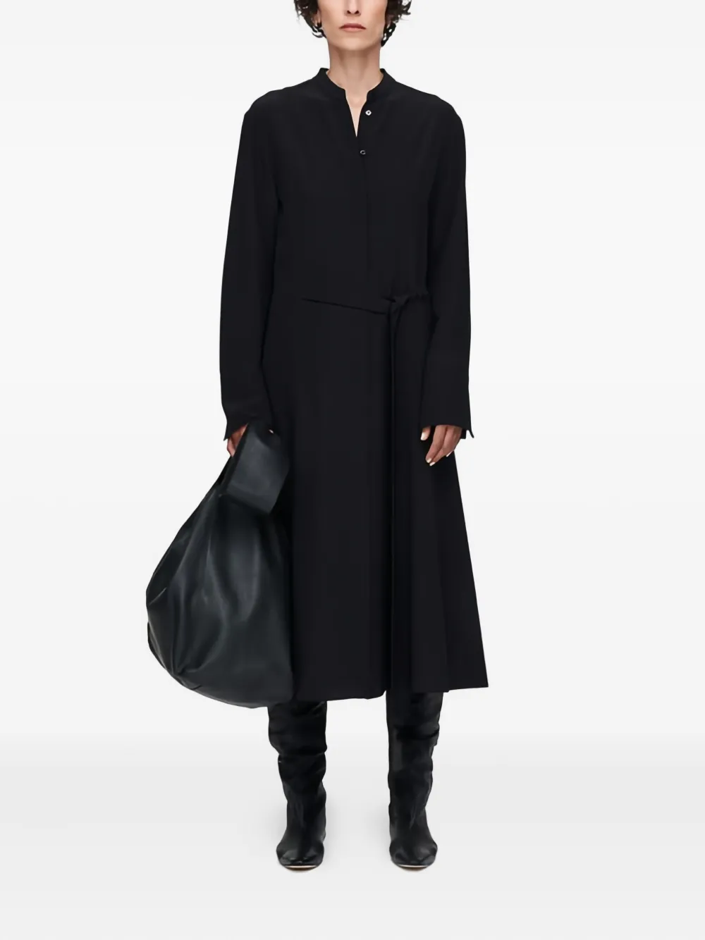 JOSEPH tie-waist dress - Zwart