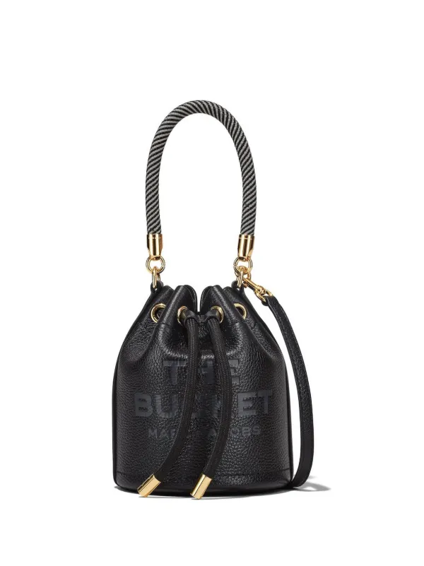 Marc Jacobs The Leather Mini Bucket Bag Black FARFETCH IE