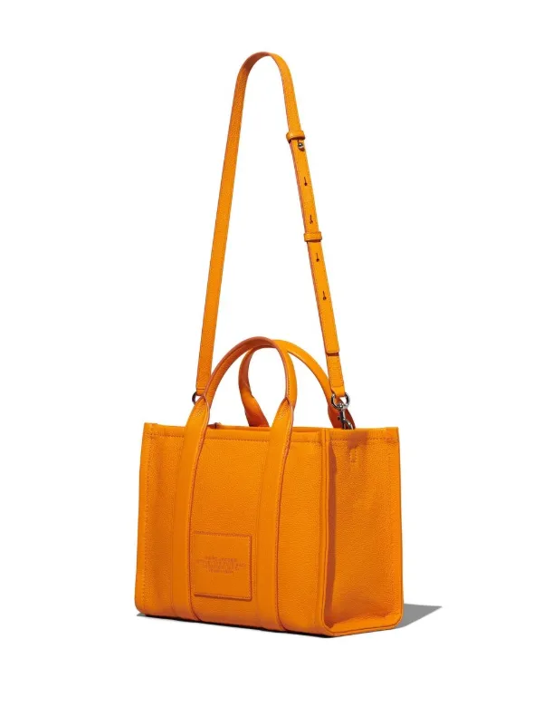 MARC JACOBS The Leather Small Tote – Tangerine | eBay