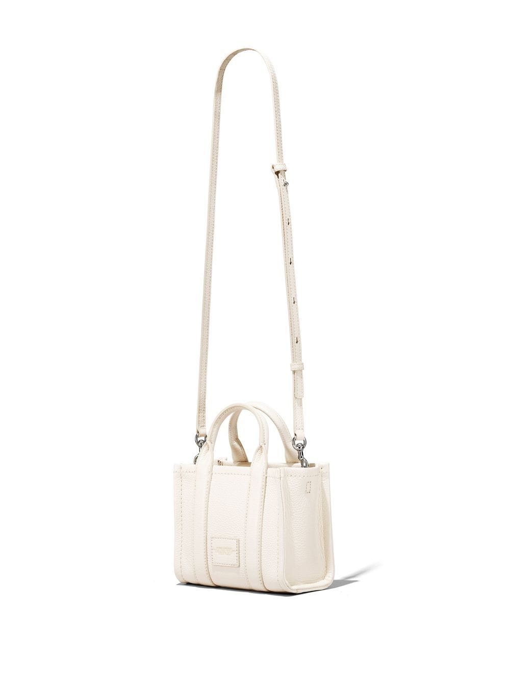 Shop Marc Jacobs The Leather Crossbody Tote Bag In White