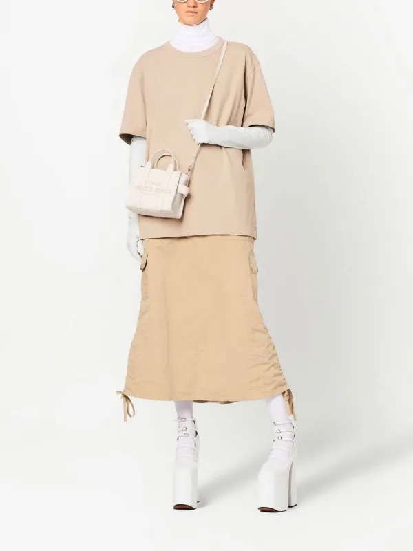 Marc Jacobs The Leather Crossbody Tote Bag | White | FARFETCH