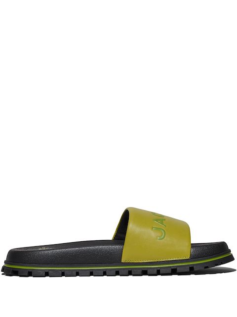 Marc Jacobs logo-embossed leather slides