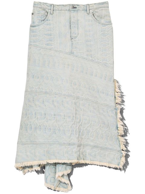 Marc Jacobs monogram-pattern denim skirt