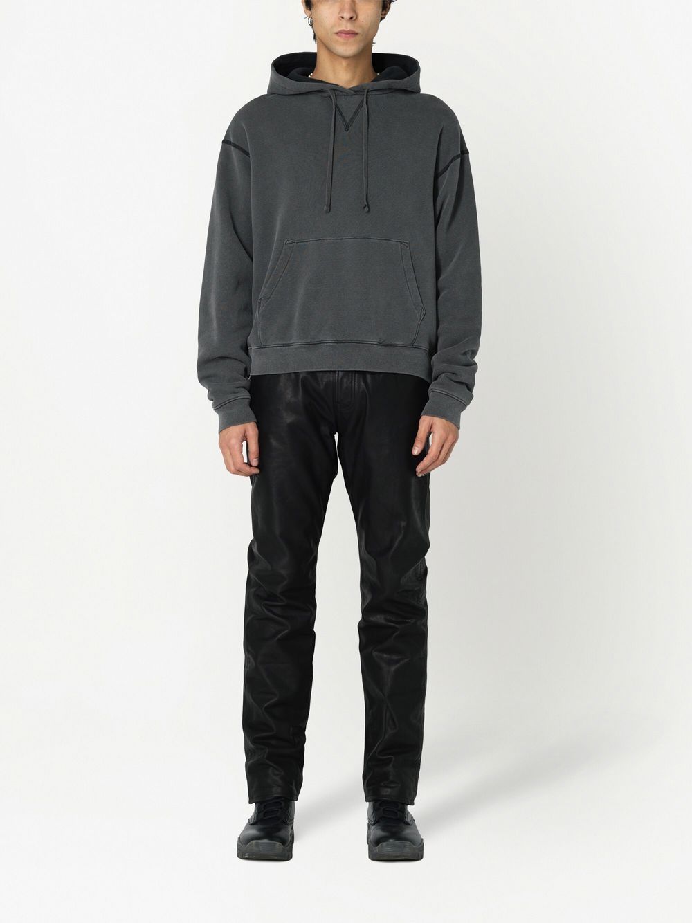 John Elliott Katoenen hoodie - Zwart