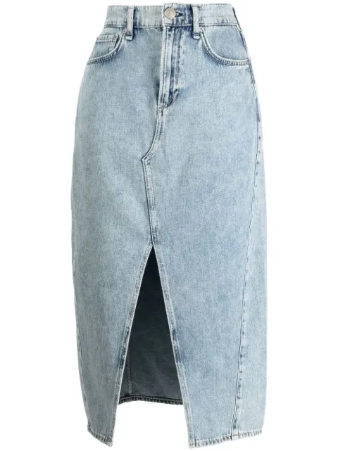 rag & bone mid-length denim skirt