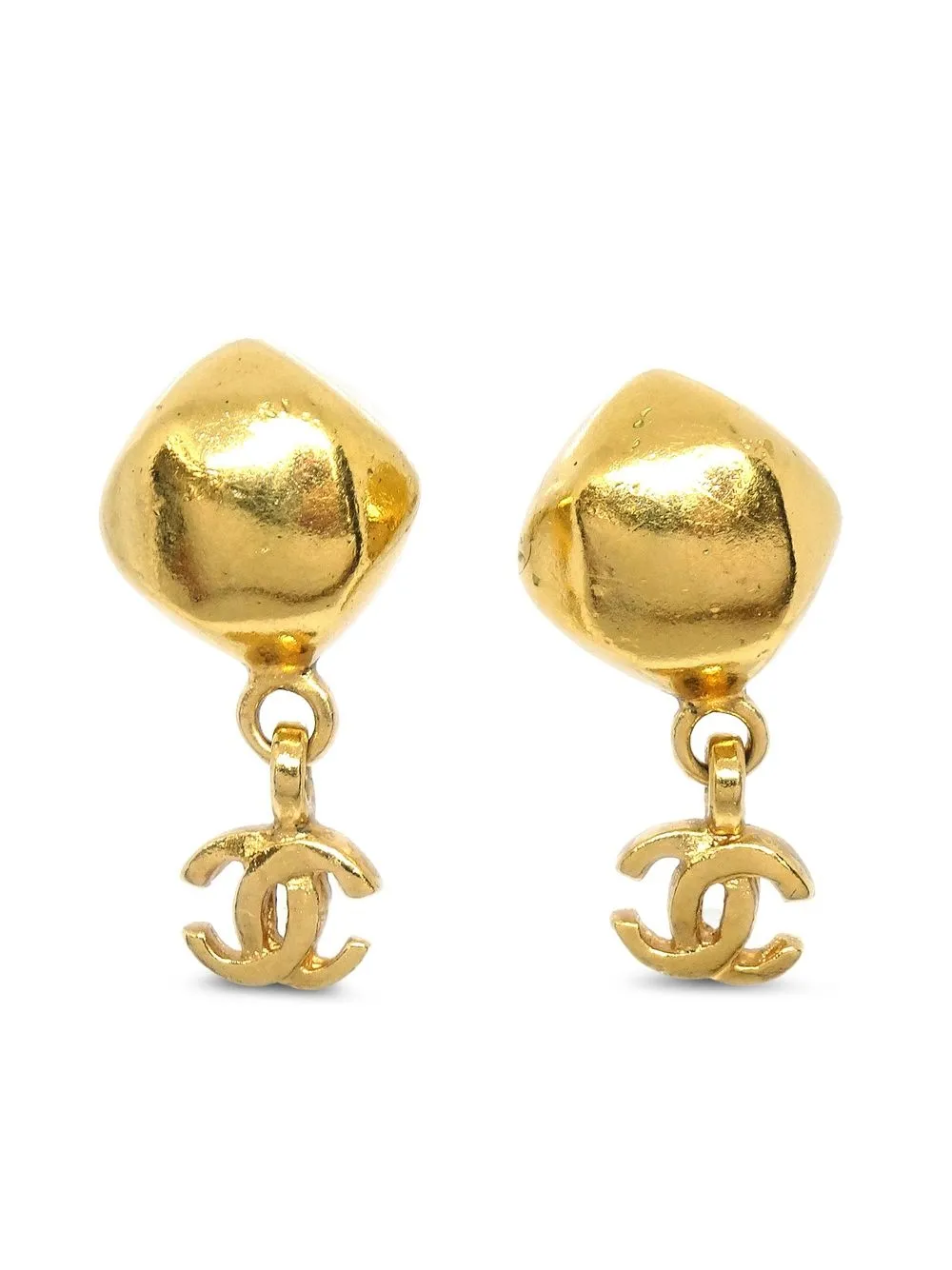 

CHANEL Pre-Owned 1998 CC drop earrings - Gold