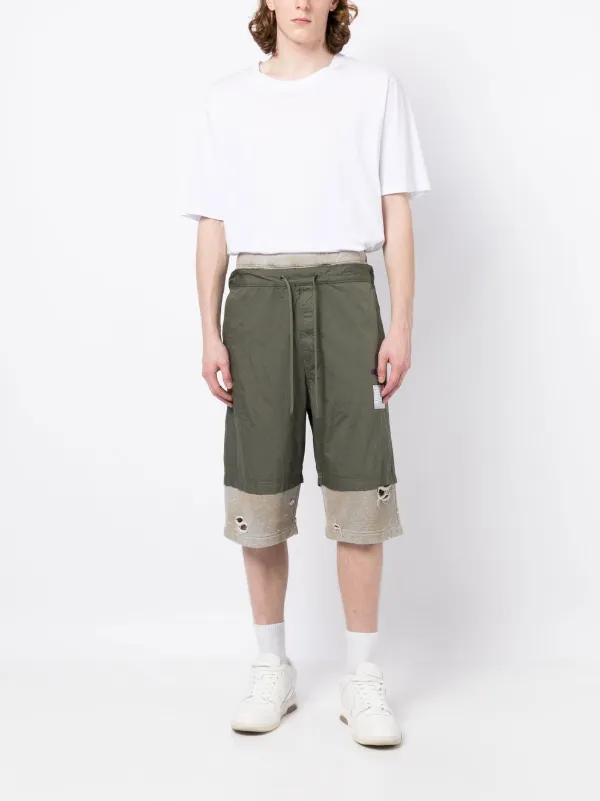 Maison MIHARA YASUHIRO レイヤード ショートパンツ | グリーン