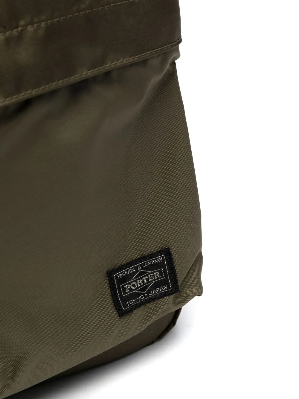 Porter-yoshida & Co Logo-patch Shoulder Bag In Green