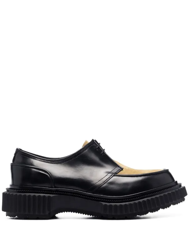 Adieu Paris two-tone Leather Derby Shoes - Farfetch