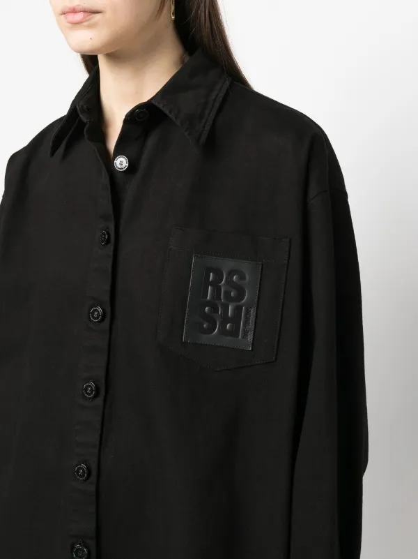 Raf Simons オーバーサイズ デニムシャツ - Farfetch