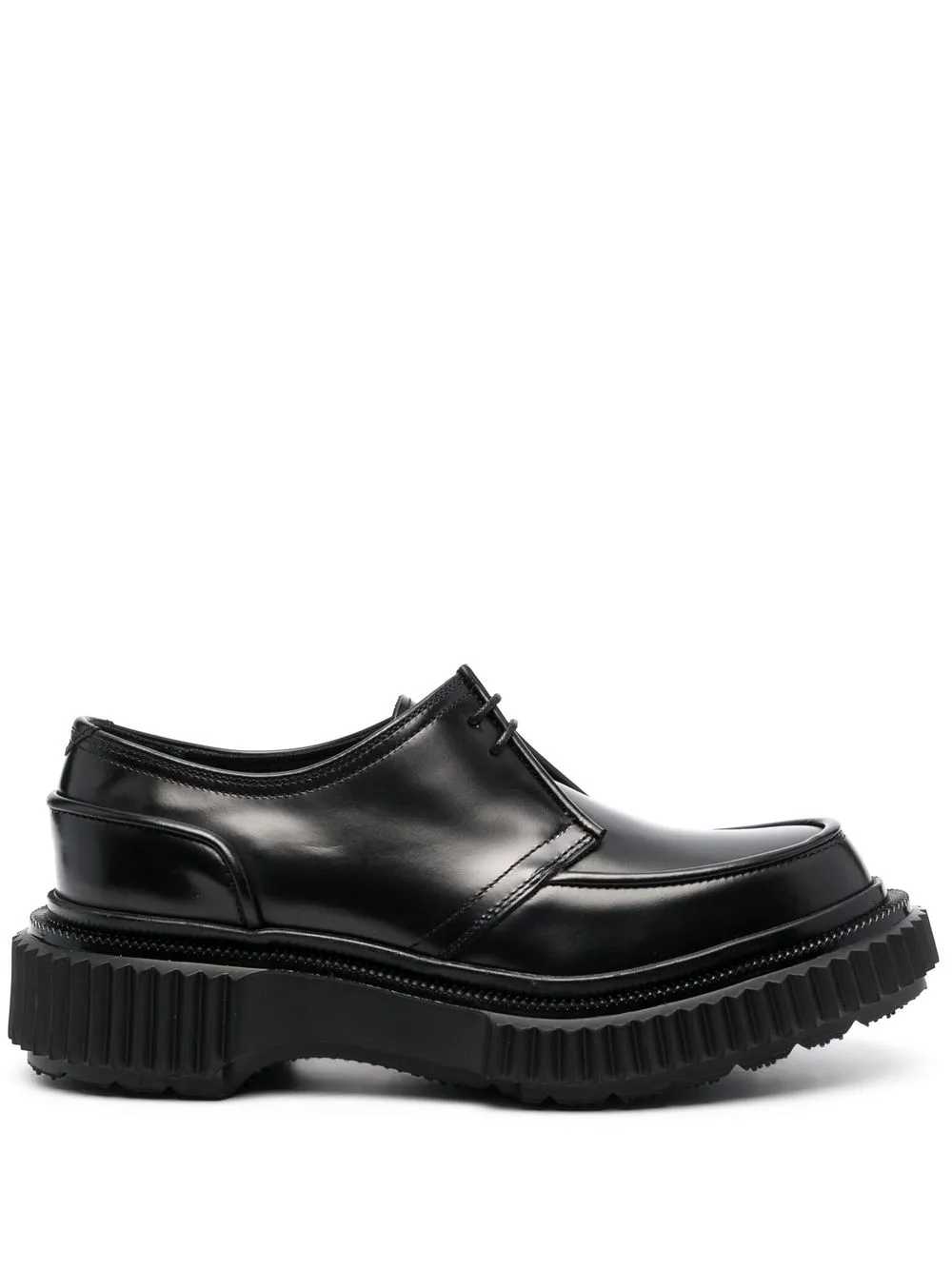 Shop Adieu Type 181 Leather Derby Shoes In Black