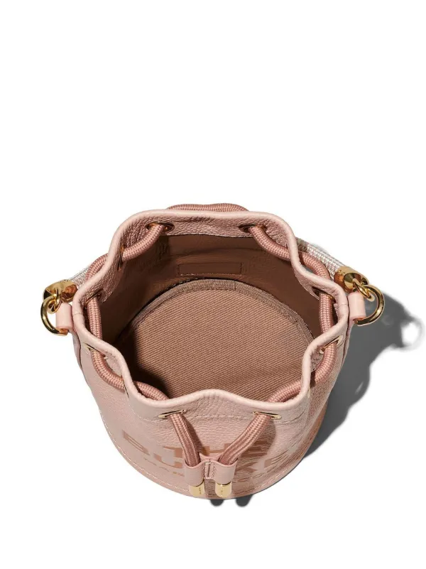 Marc Jacobs The Leather Mini Bucket Bag | Pink | FARFETCH JO