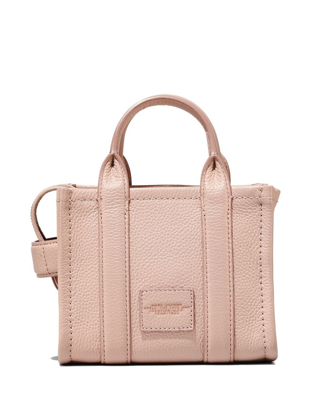 Shop Marc Jacobs The Leather Crossbody Tote Bag In Neutrals