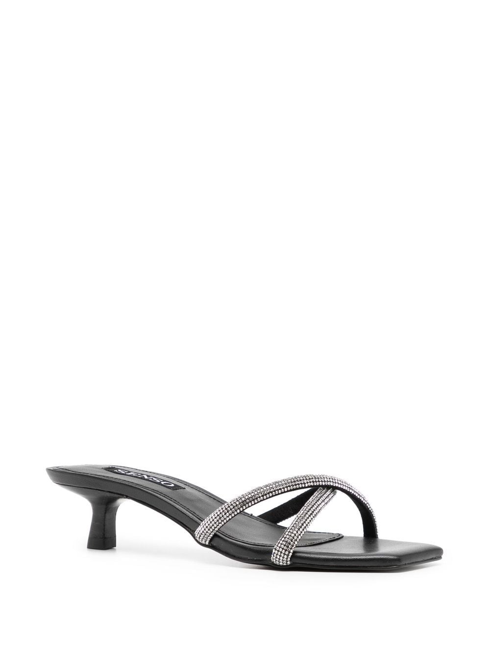 Shop Senso Tatiana I Crystal Embellished Mules In Silber