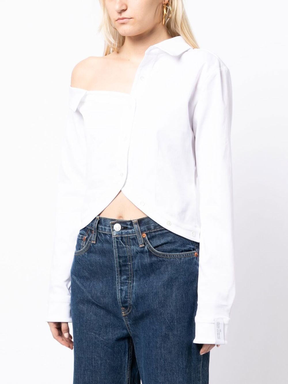 Rokh Asymmetric one-shoulder Shirt - Farfetch