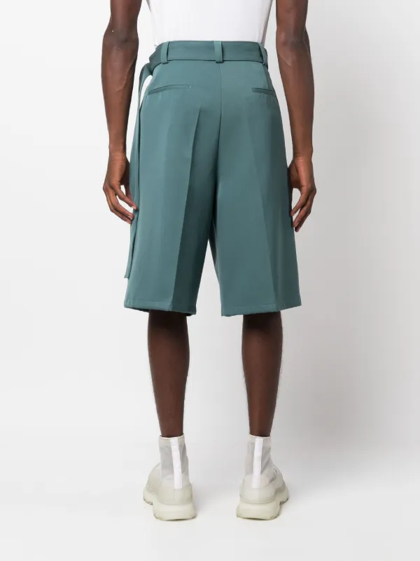 Jil Sander knee-length Belted Shorts | Green | FARFETCH