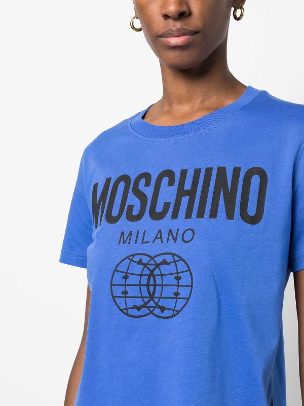 Moschino Logo Print T-shirt - Farfetch