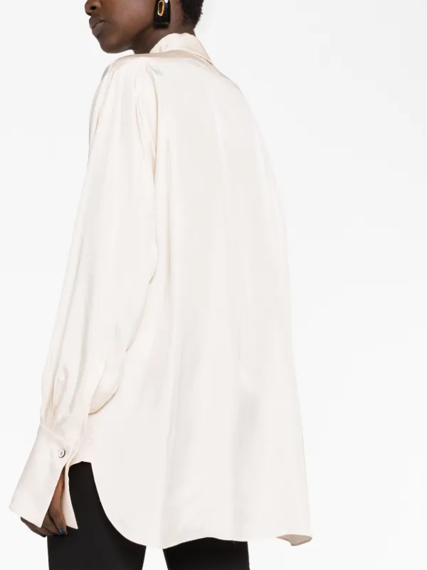 Jil Sander プリーツ ロングスリーブシャツ | ニュートラル | FARFETCH JP