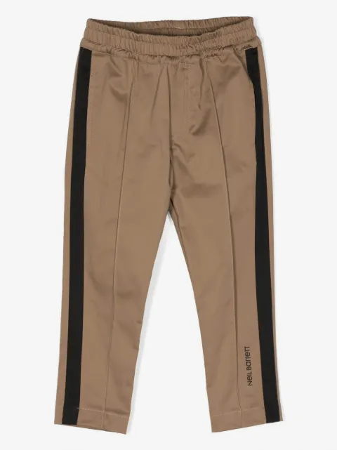 Neil Barrett Kids tape-detail straight-leg trousers