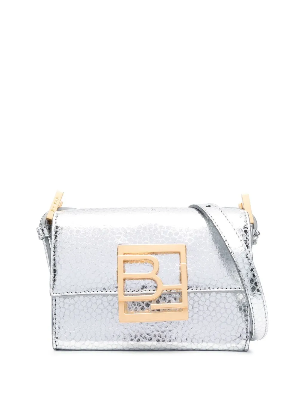 

BY FAR Fran metallic crossbody bag - Neutrals