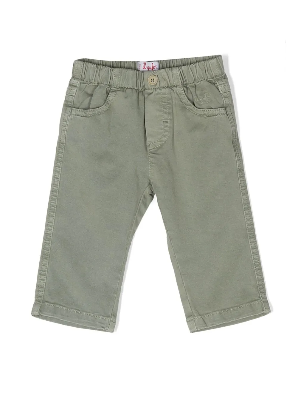 

Il Gufo elasticated-waist cotton chinos - Green