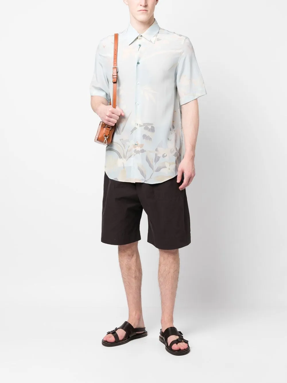 ETRO Overhemd met bloemenprint - Blauw