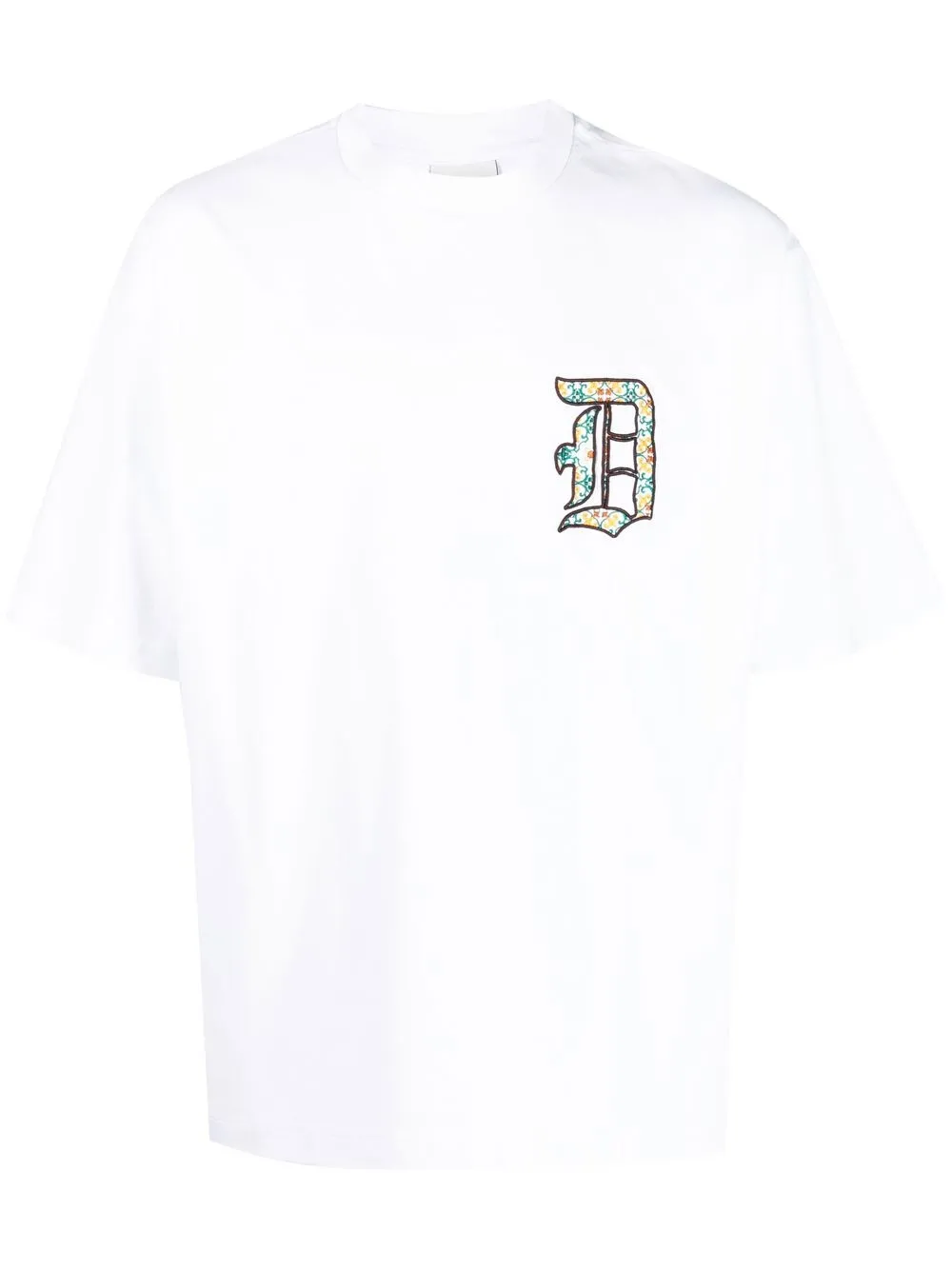 

Drôle De Monsieur embroidered-logo cotton T-shirt - White