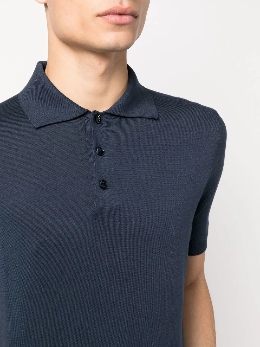 Shop Malo Cotton Polo Shirt In Blau