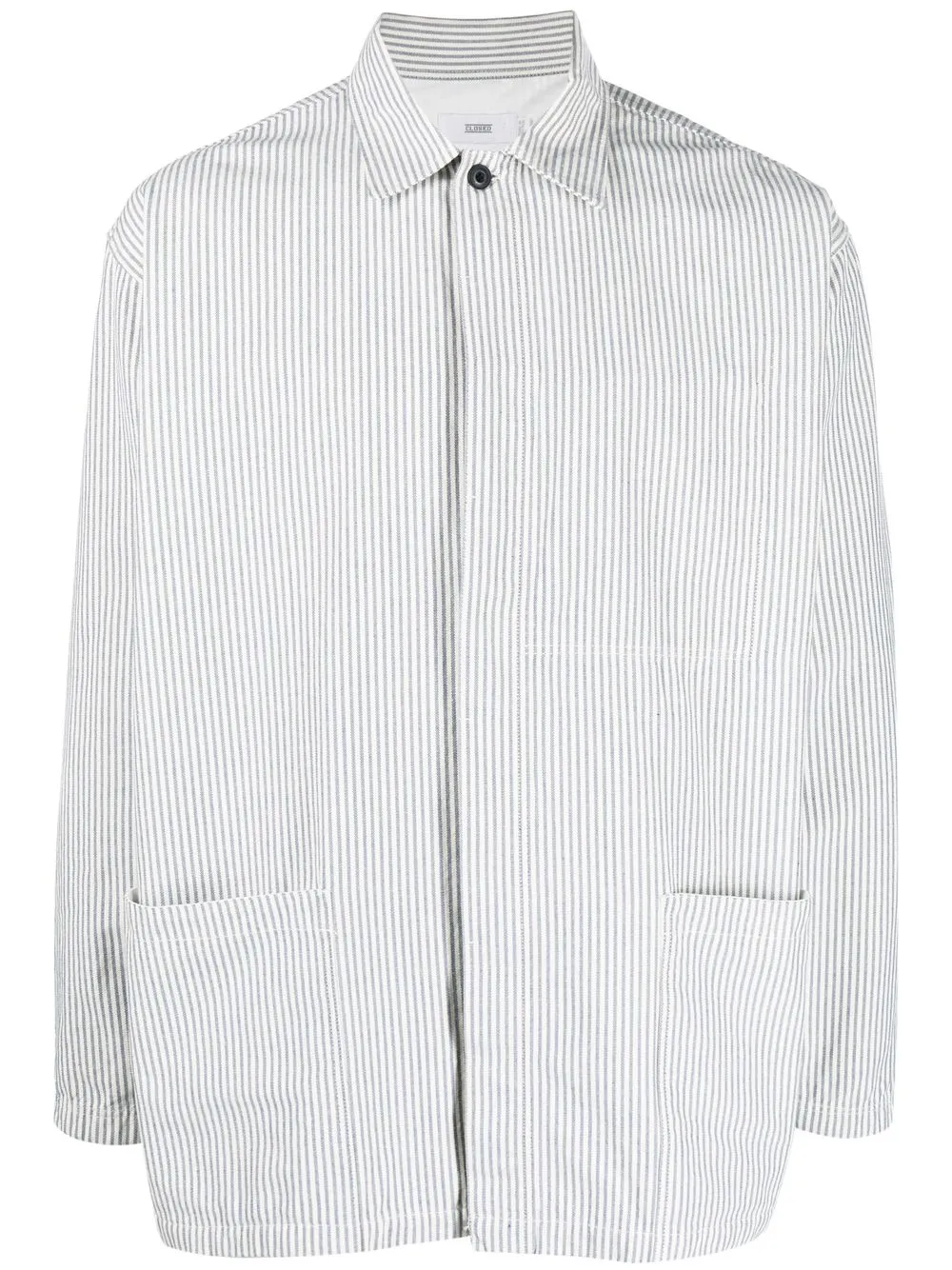

Closed camisa con motivo a rayas - Azul