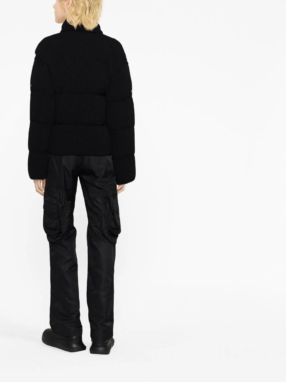 Moncler Zip-fastening Padded Jacket In Black