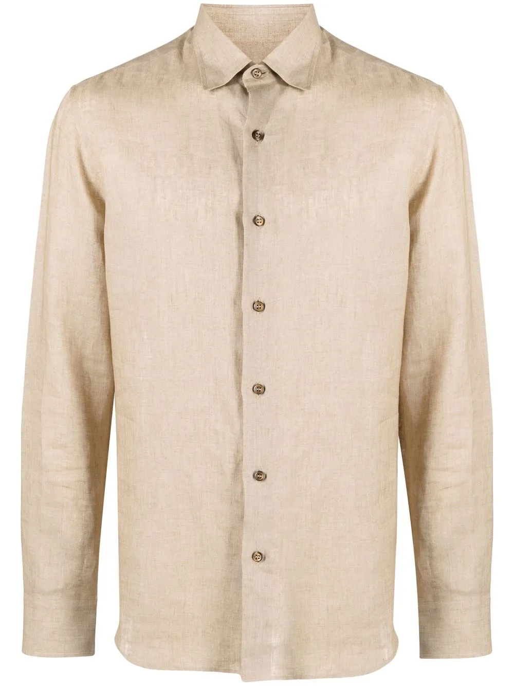 

Brioni long-sleeve linen shirt - Neutrals