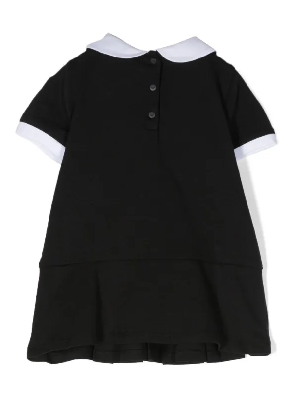 EMPORIO ARMANI キッズ　ワンピース Emporio Armani Kids プリーツワンピース | ブラック | FARFETCH JP