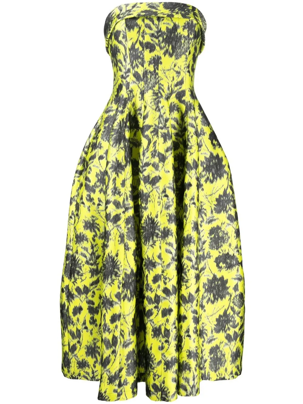 

Philosophy Di Lorenzo Serafini strapless floral-embellished gown - Green