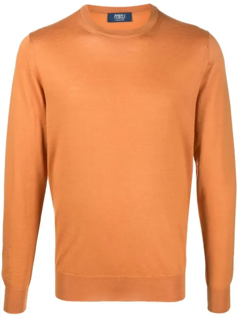 Fedeli ribbed crew neck jumper