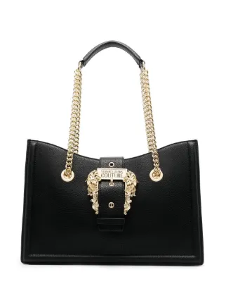 Versace Jeans Couture Baroque Buckle Crossbody Bag - Farfetch