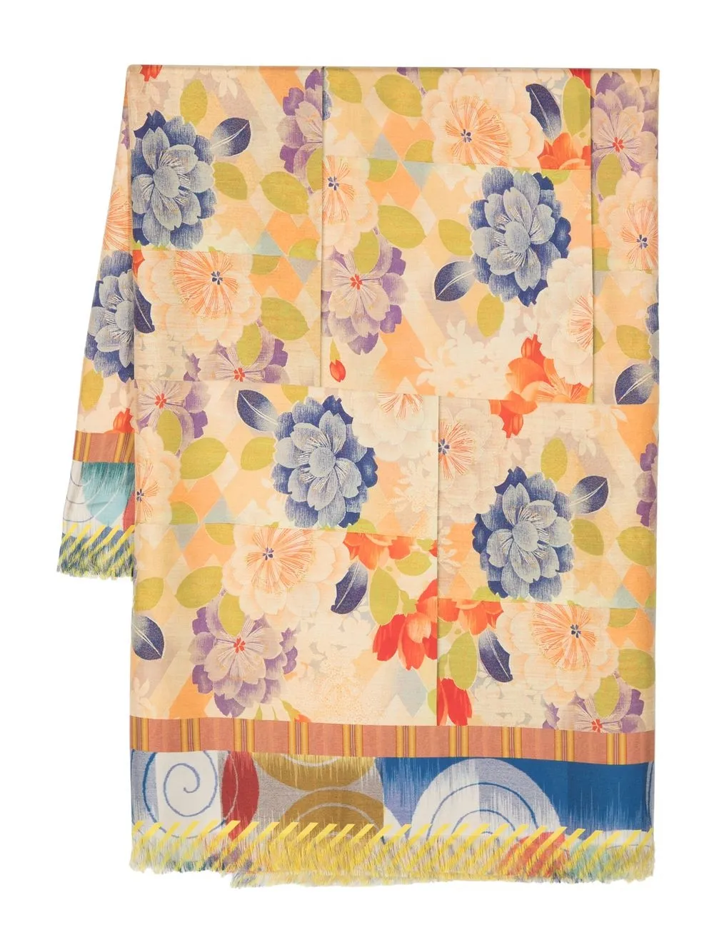 

Pierre-Louis Mascia floral-print silk scarf - Orange