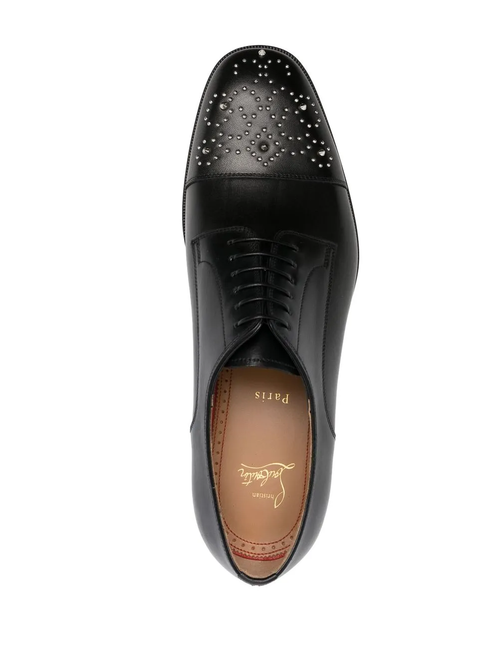 Christian Louboutin Derbies Maltese Cloutees Noir FARFETCH CM